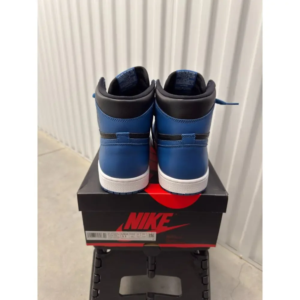 Nike Air Jordan 1 Dark Marina Blue Black Size 11 Men's - 555088-404 Retro OG